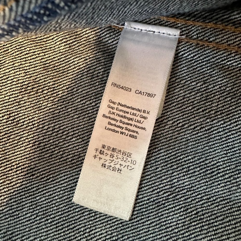 GAP Dark Blue Denim Jean Jacket - Picture 6 of 9